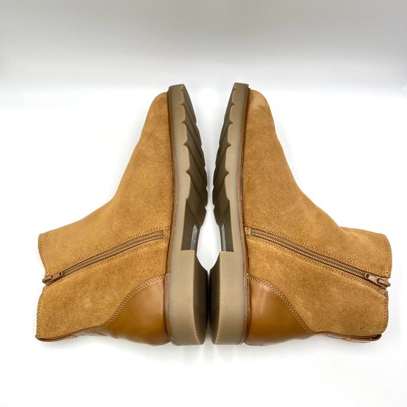 Rockport Womens Kacey Camel Brown Suede Leather Ankle Boots Shoes 11 - Picture 8 of 15